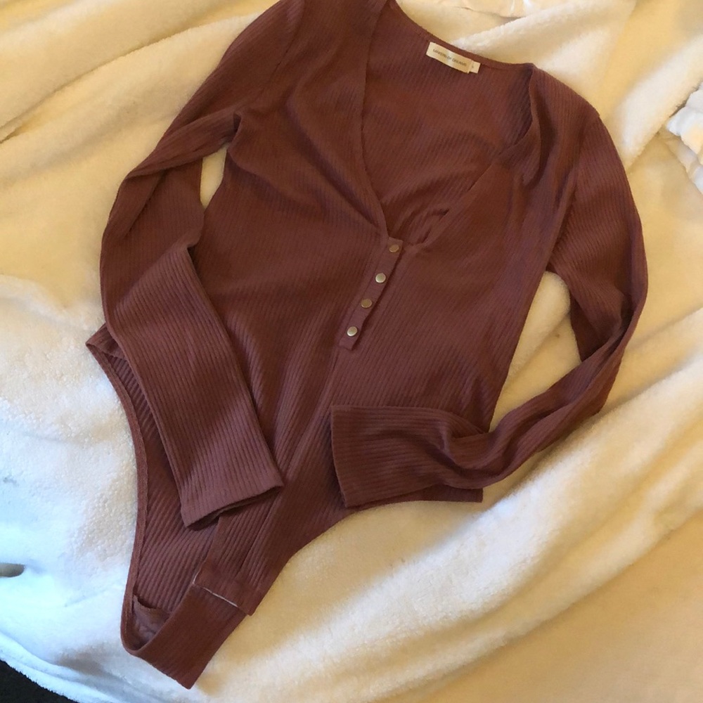 Mauve Longsleeve Bodysuit
